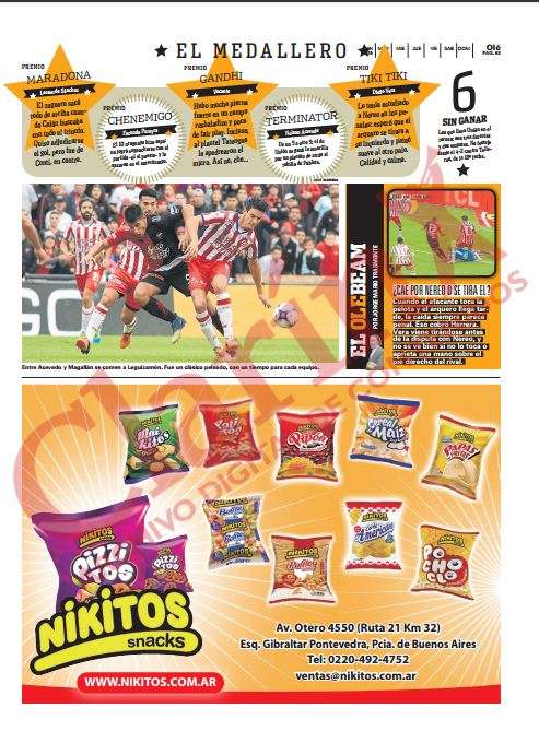 Nikitos - Novedades - DIARIO OLE SUPER CLASICOS 14-05-2017